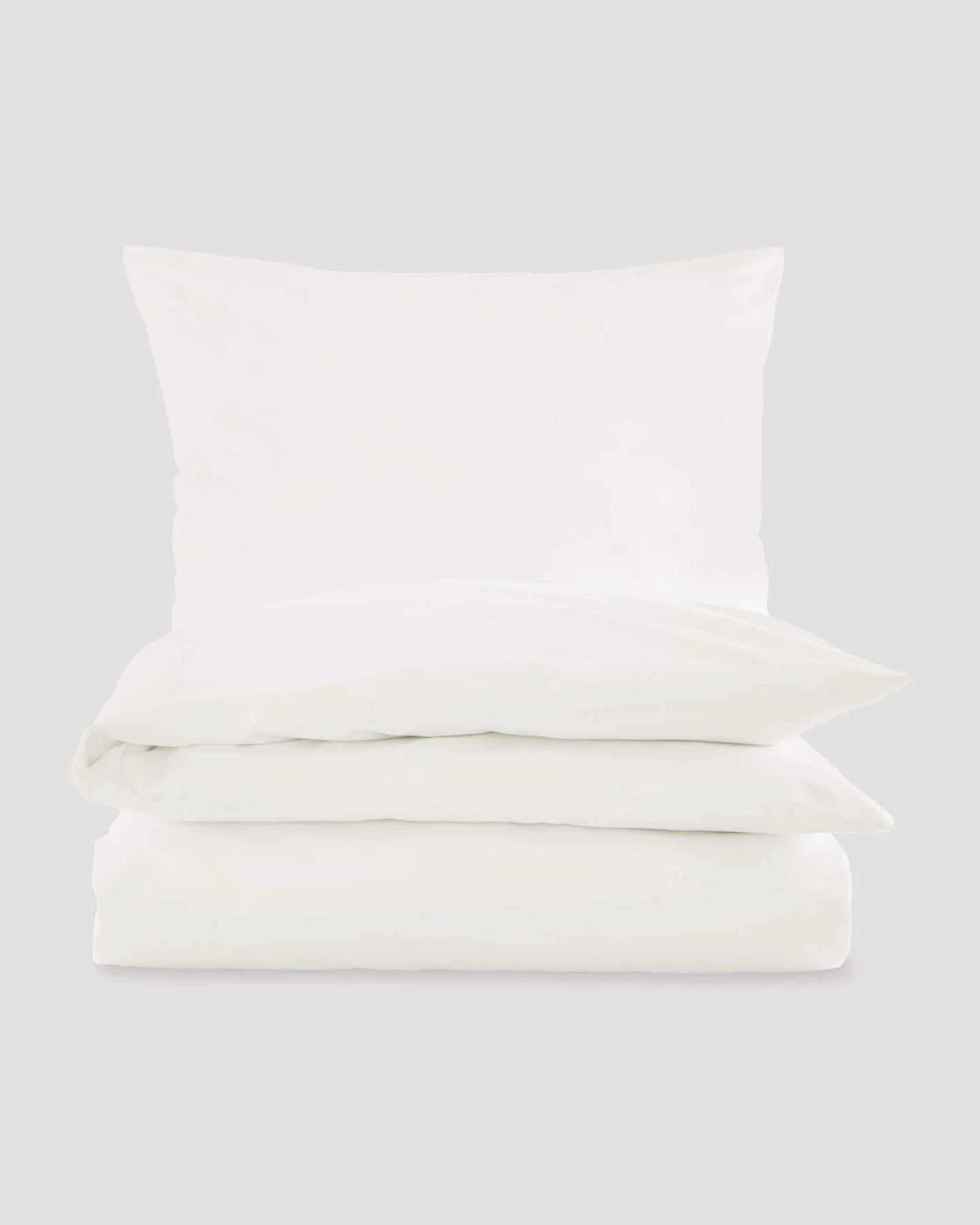 hessnatur Satin Bettwäsche-Set aus Bio-Baumwolle - weiß - Größe 155x220 / 80x80 cm – Ansicht 4