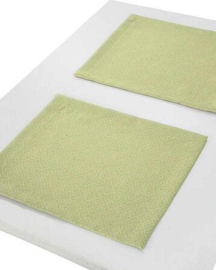 Nature by Adam Tischset 2er Pack aus 100% Bio-Baumwolle - Made in Germany - Graphic Ventus Light