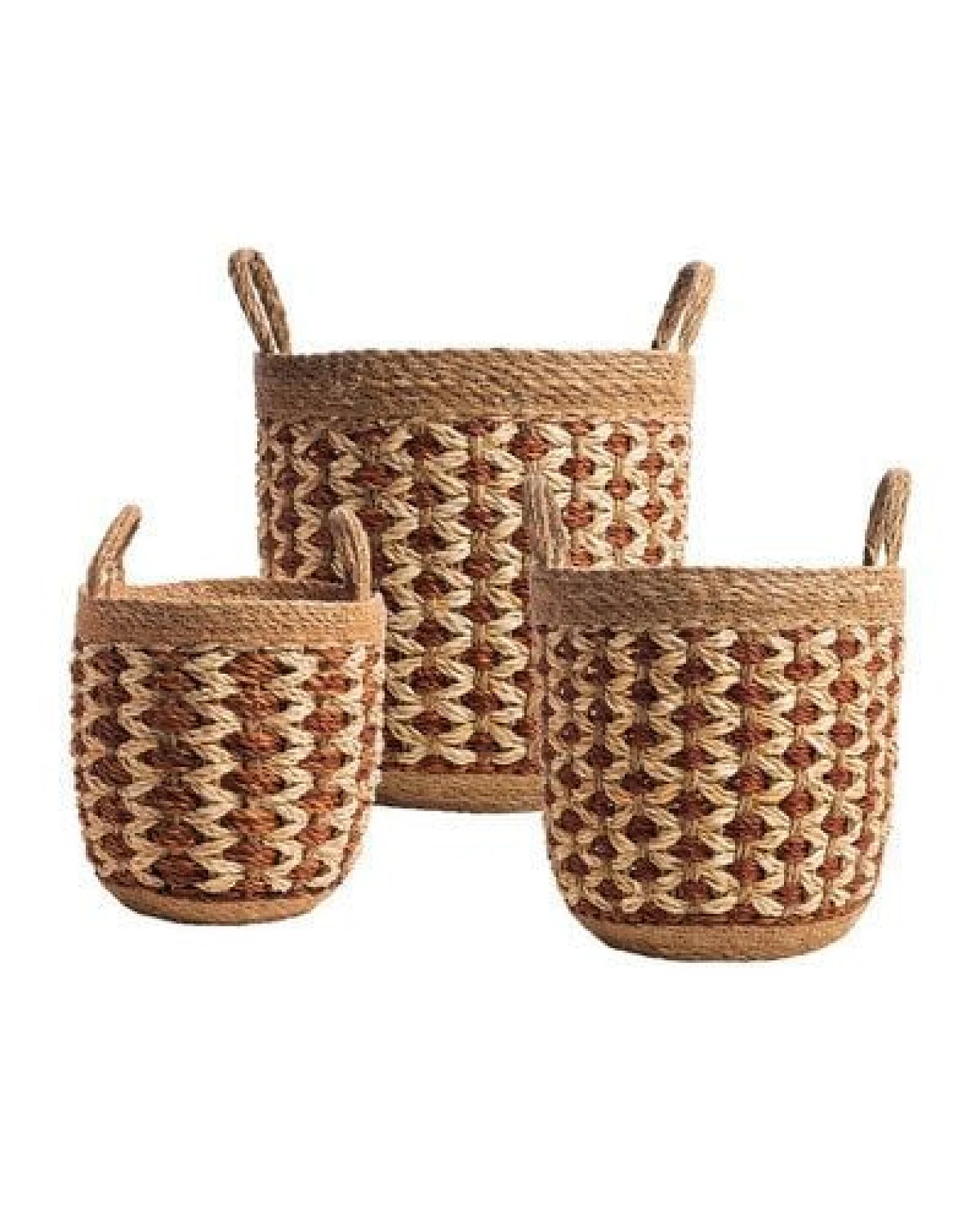 TRANQUILLO Seegras Aufbewahrungskörbe SEAWEED 3er-Set (MX952) – Ansicht 3