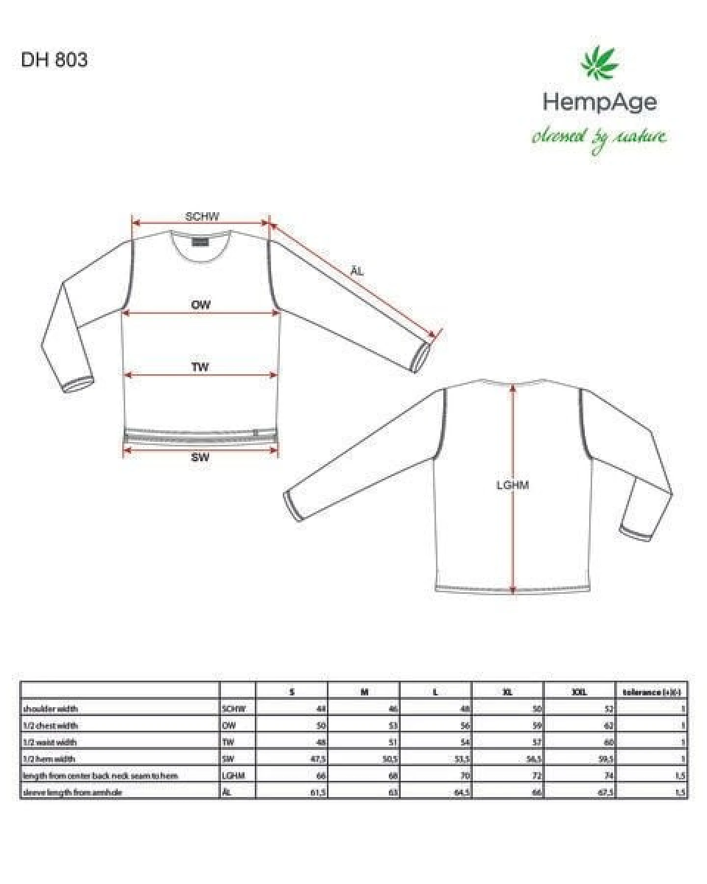 HempAge Herren Langarmshirt gestreift Hanf/Biobaumwolle – Ansicht 3
