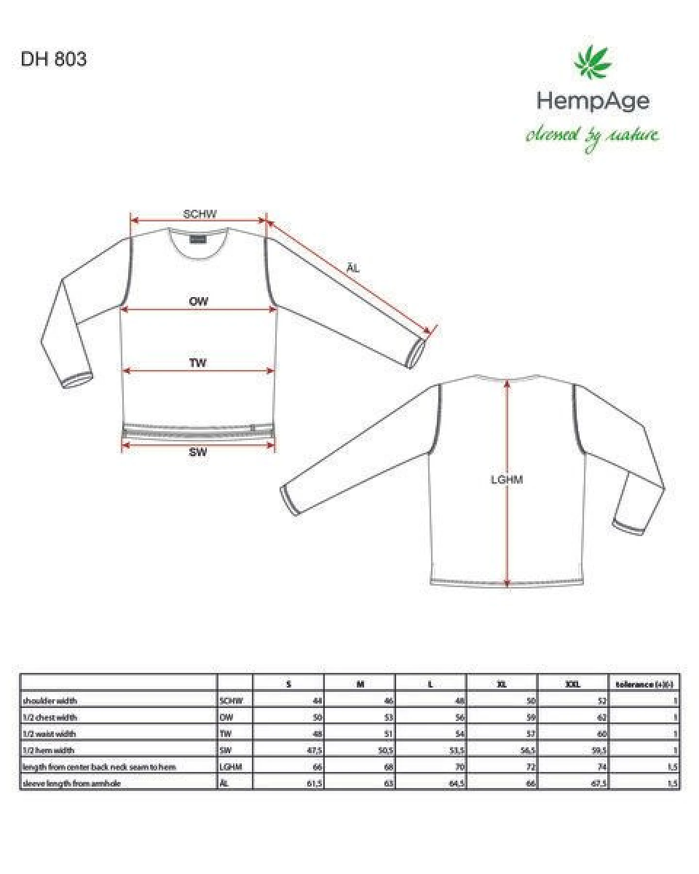 HempAge Herren Langarmshirt gestreift Hanf/Biobaumwolle – Ansicht 3