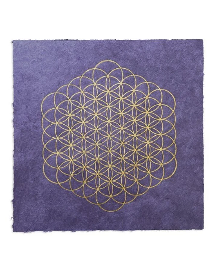 Veskor Cassiopeia BLUME DES LEBENS Heilige Geometrie Linoldruck