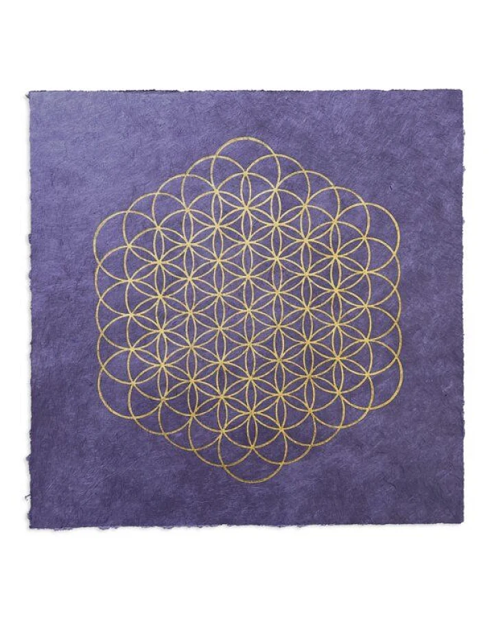 Veskor Cassiopeia BLUME DES LEBENS Heilige Geometrie Linoldruck