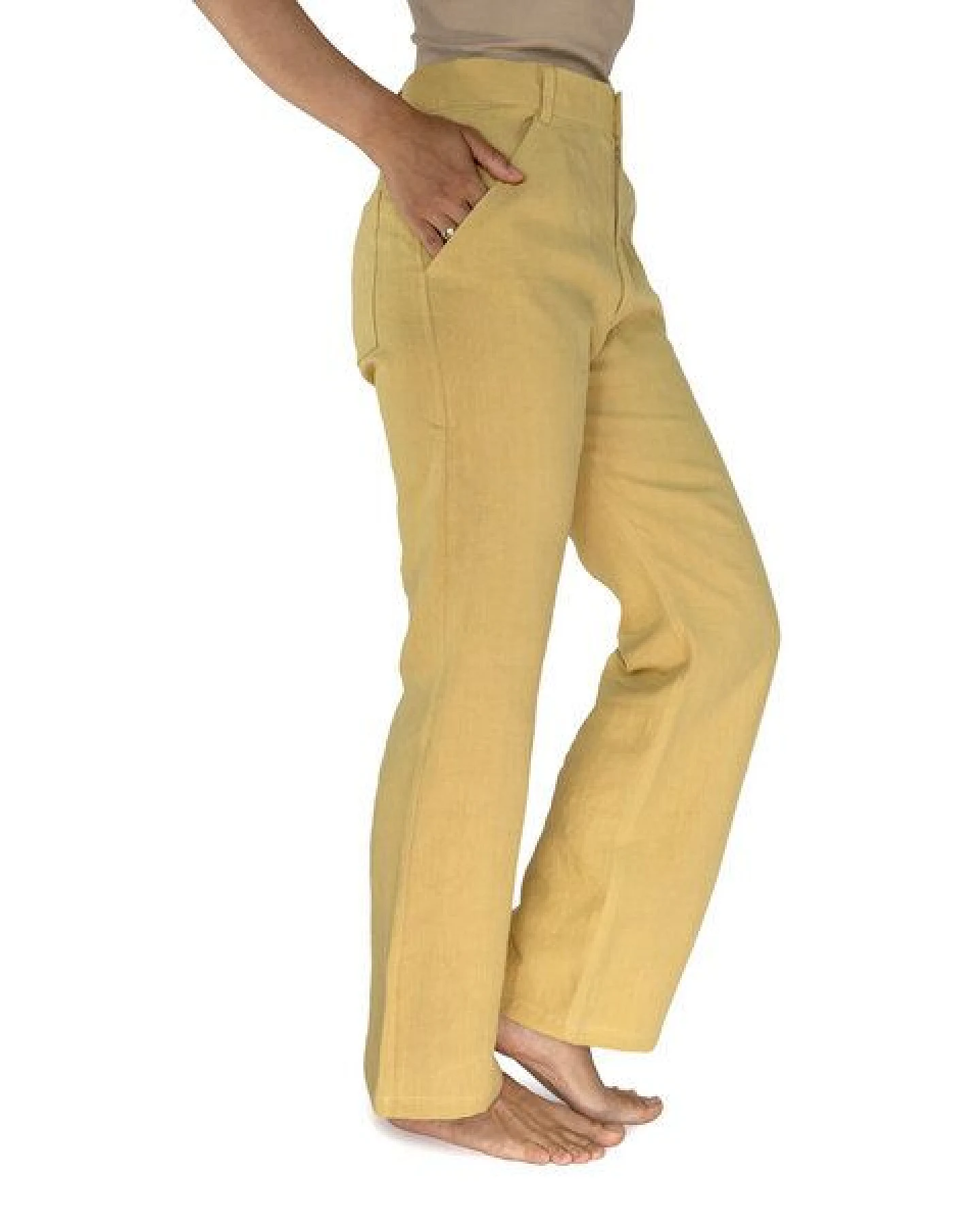 Leinenhose APPROVAL STONEWASHED von SCHAZAD – Ansicht 3