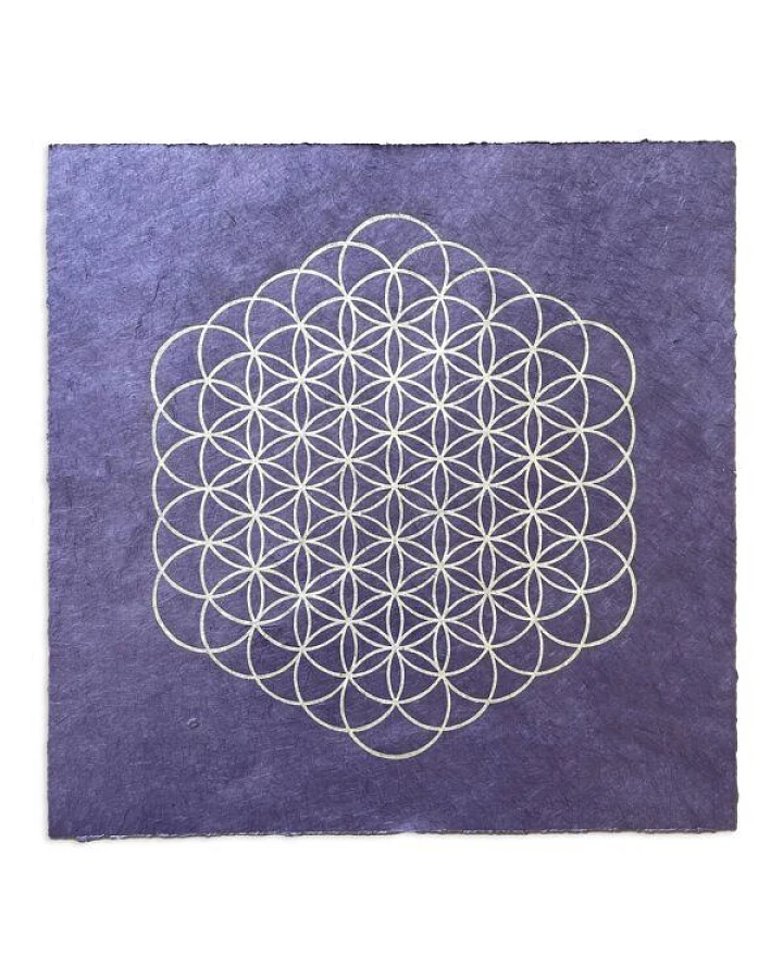 Veskor Cassiopeia BLUME DES LEBENS Heilige Geometrie Linoldruck