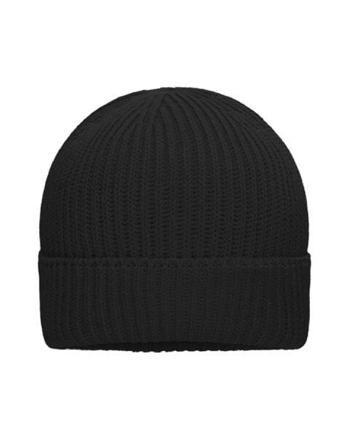 Daiber Bio-Baumwolle Beanie Wintermütze Ripp-Design