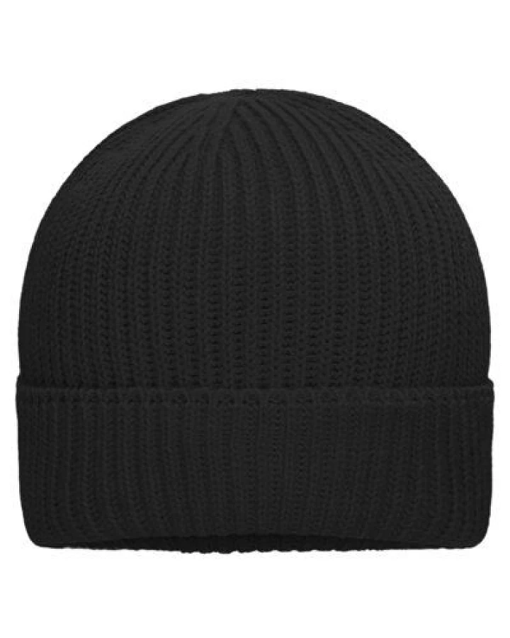 Daiber Bio-Baumwolle Beanie Wintermütze Ripp-Design