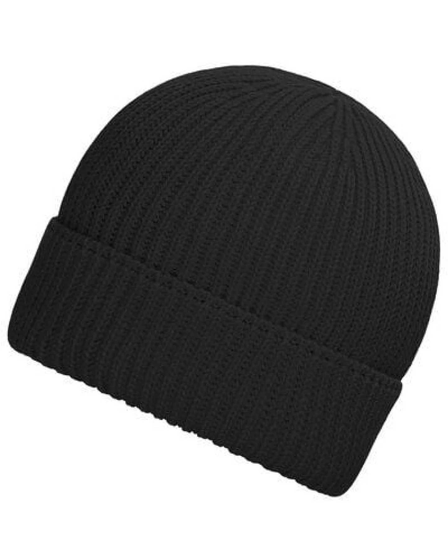 Daiber Bio-Baumwolle Beanie Wintermütze Ripp-Design – Ansicht 2