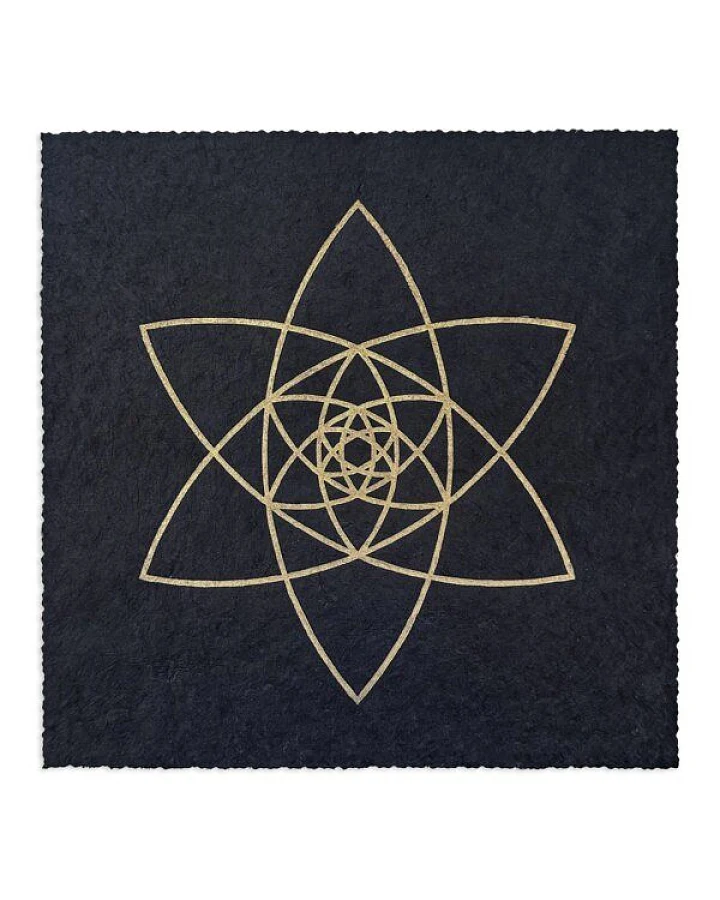 Veskor Cassiopeia BLÜTEN DER LIEBE Heilige Geometrie Linoldruck