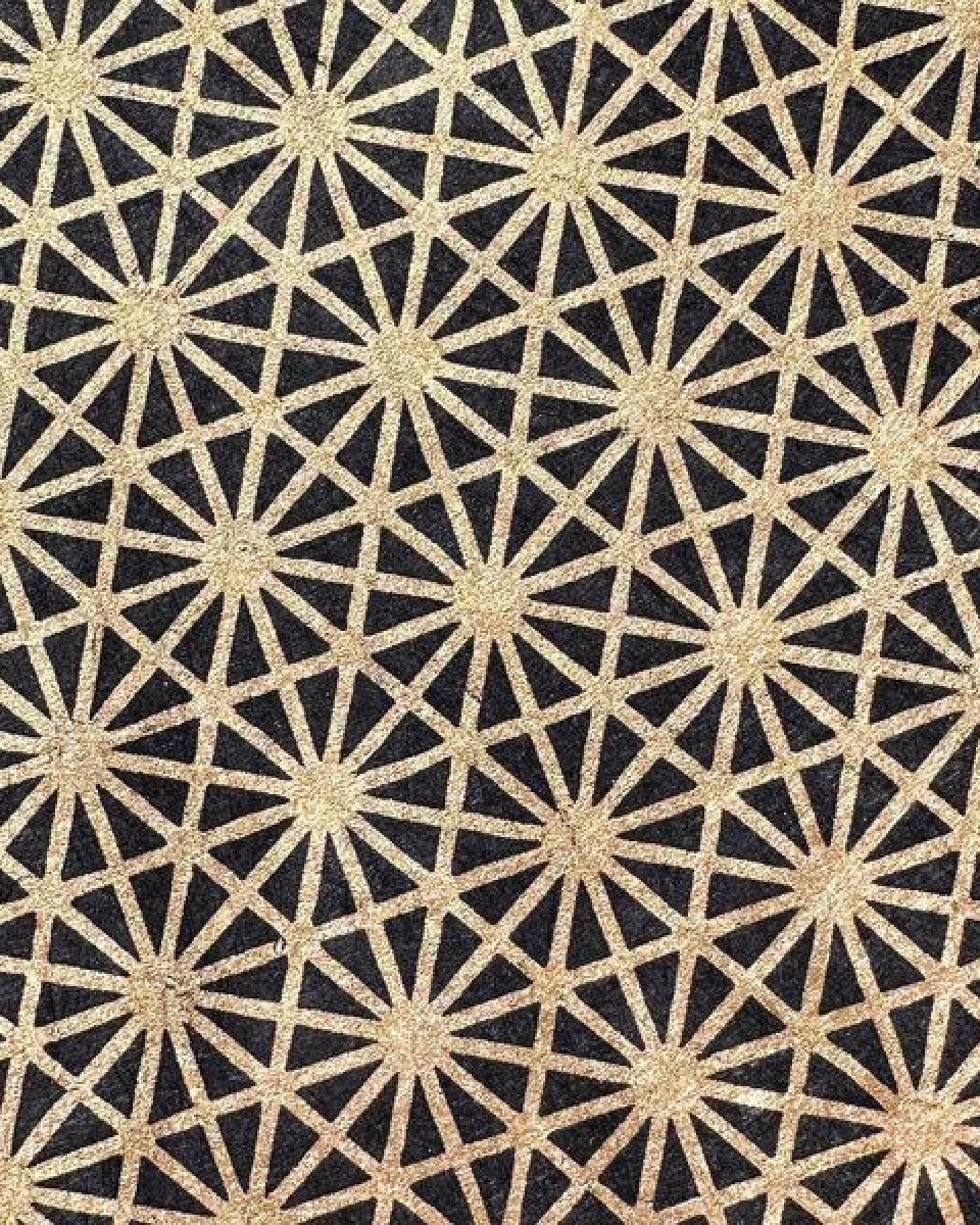 Veskor Cassiopeia STERN TETRAEDER 512 Heilige Geometrie Linoldruck – Ansicht 4