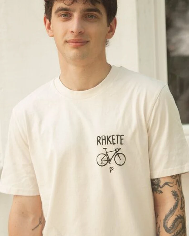 päfjes Gepard die Rakete Fahrrad Gravel - Unisex Männer Bio T-Shirt