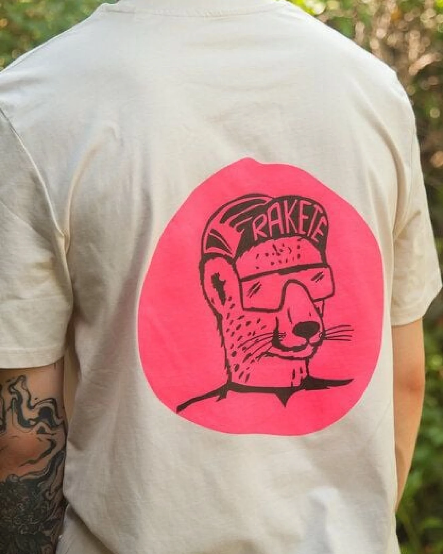 päfjes Gepard die Rakete Fahrrad Gravel - Unisex Männer Bio T-Shirt – Ansicht 2