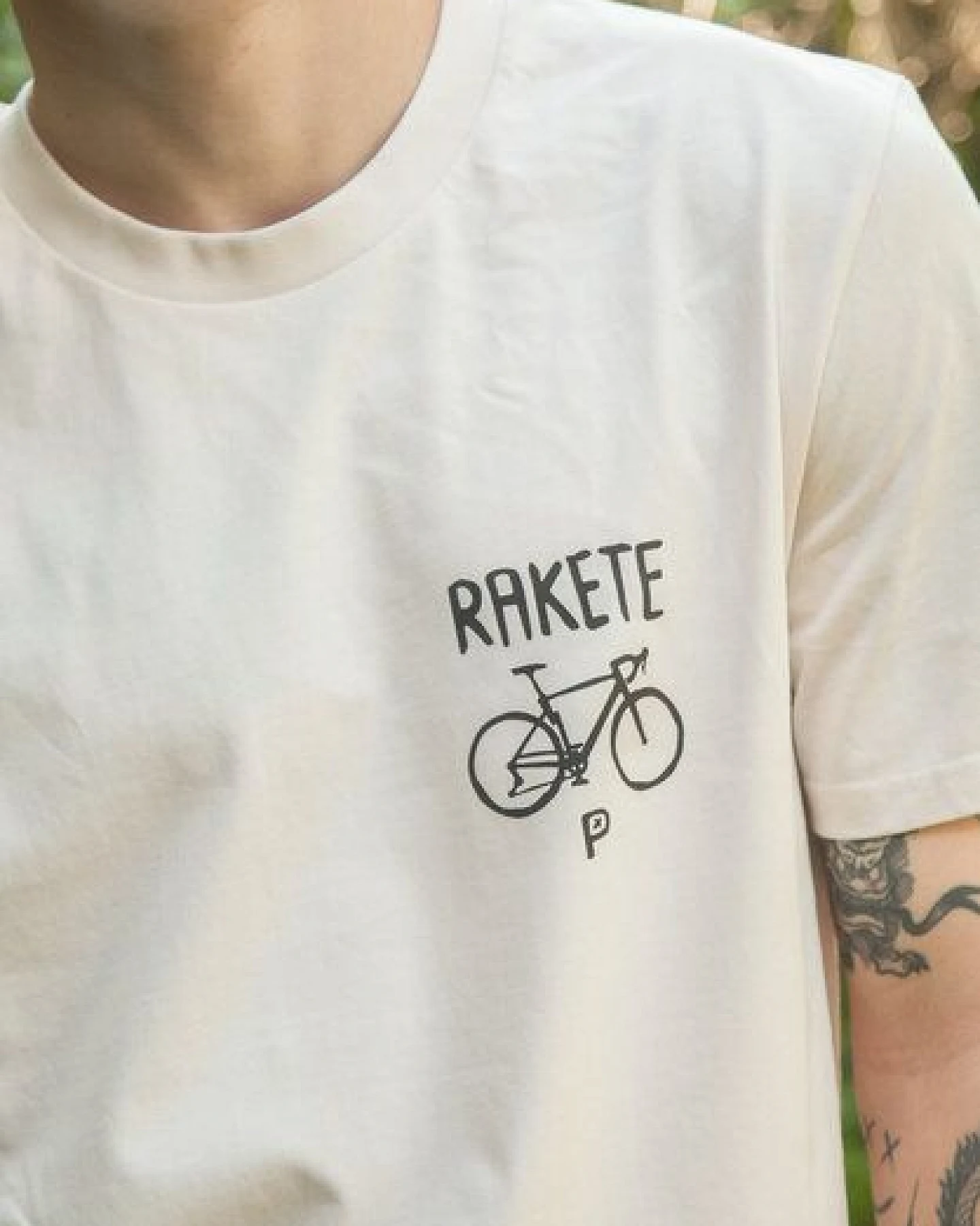 päfjes Gepard die Rakete Fahrrad Gravel - Unisex Männer Bio T-Shirt – Ansicht 4