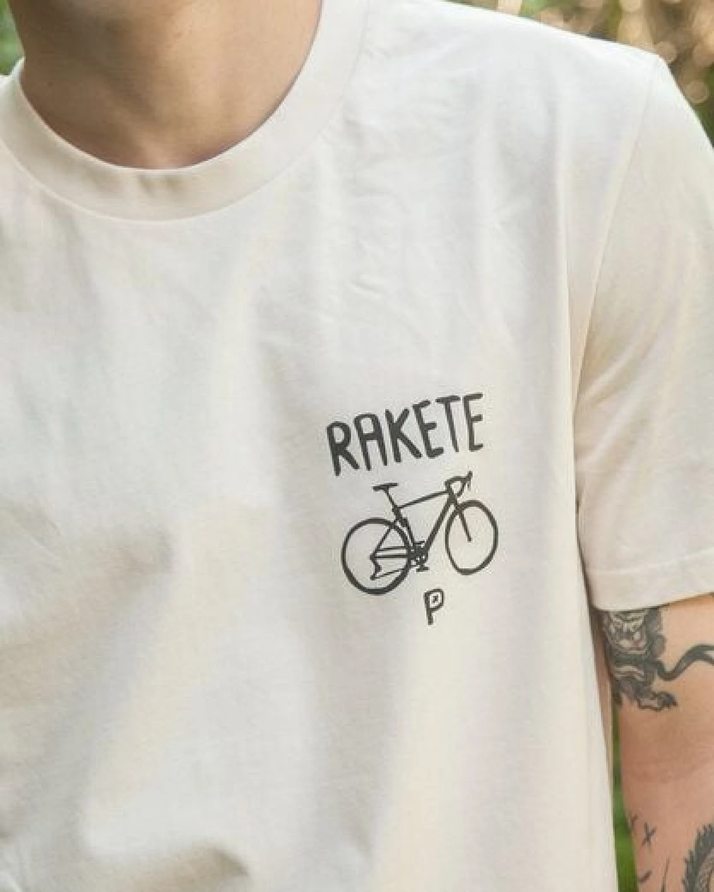 päfjes Gepard die Rakete Fahrrad Gravel - Unisex Männer Bio T-Shirt – Ansicht 4