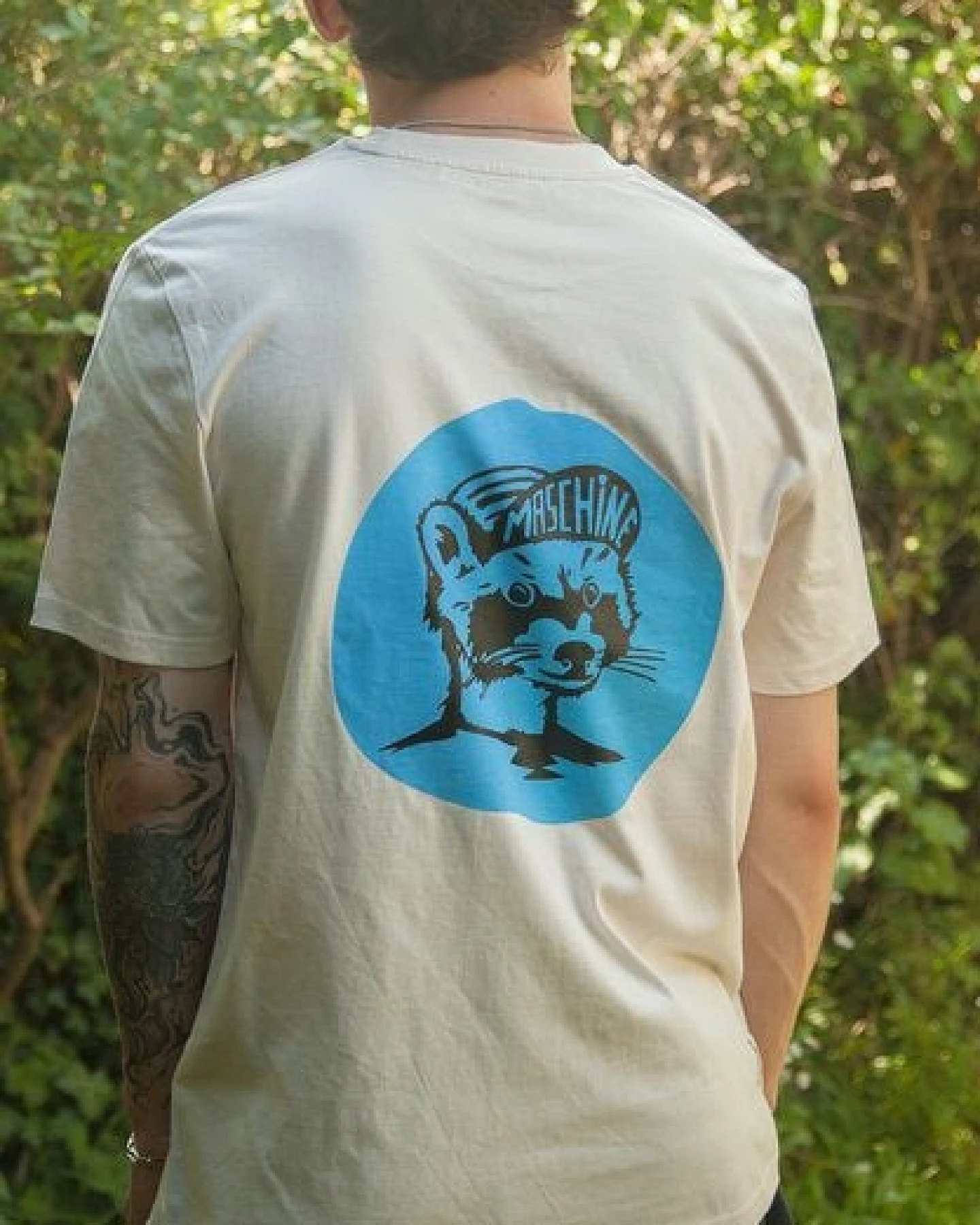 päfjes Waschbär die Maschine Fahrrad Gravel - Unisex Männer Bio T-Shirt – Ansicht 4