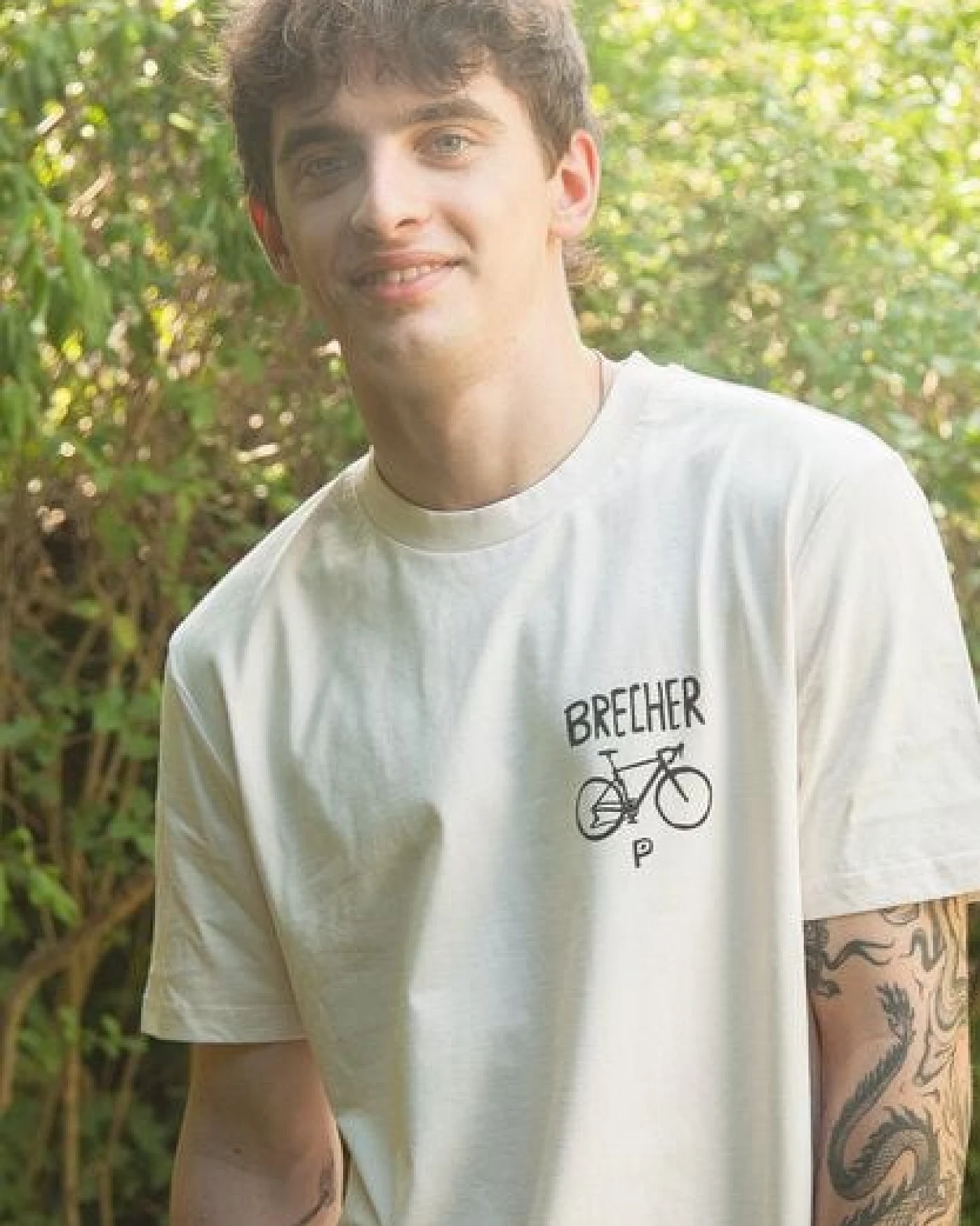 päfjes Nashorn der Brecher Fahrrad Gravel - Unisex Männer Bio T-Shirt – Ansicht 3
