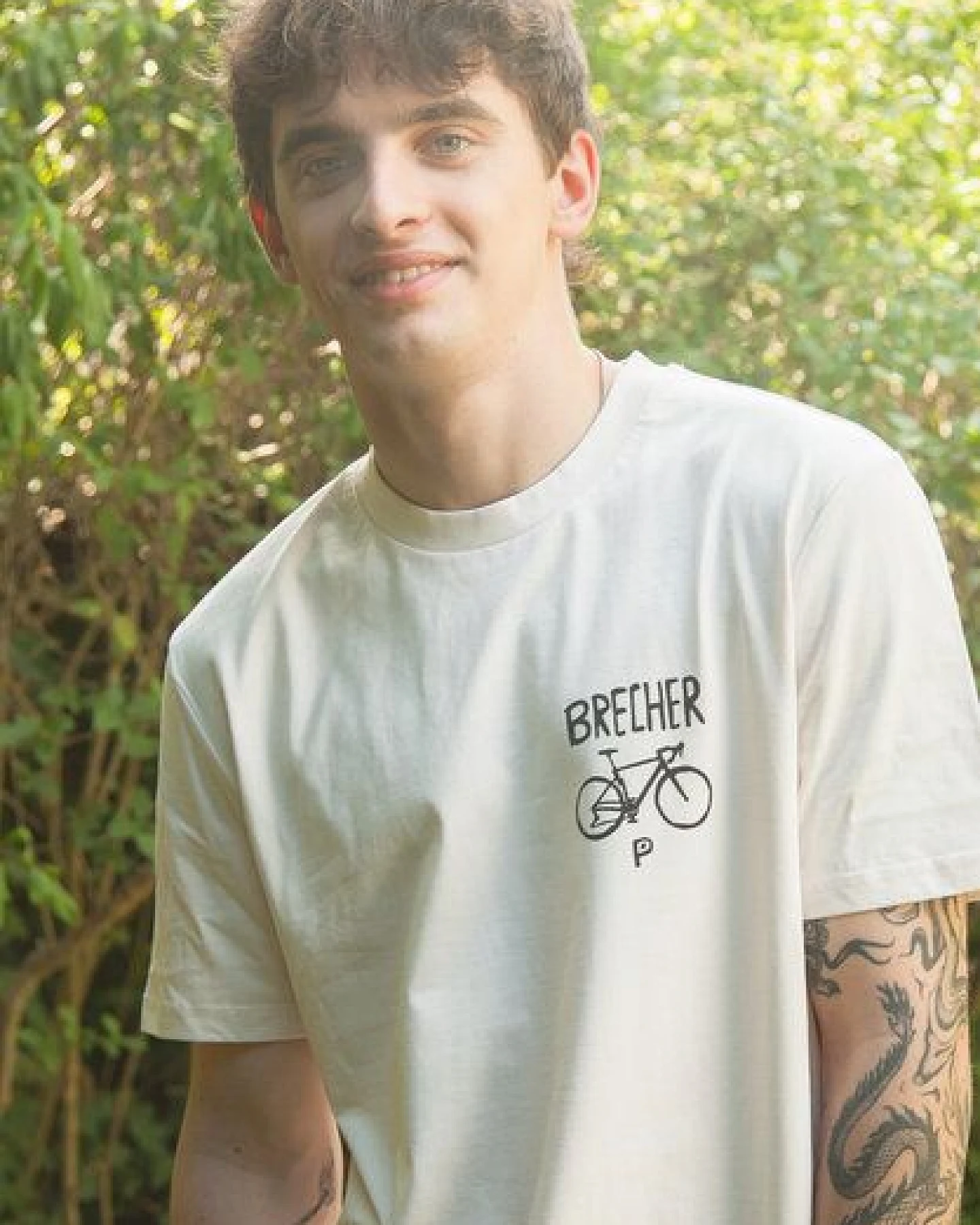 päfjes Nashorn der Brecher Fahrrad Gravel - Unisex Männer Bio T-Shirt – Ansicht 3