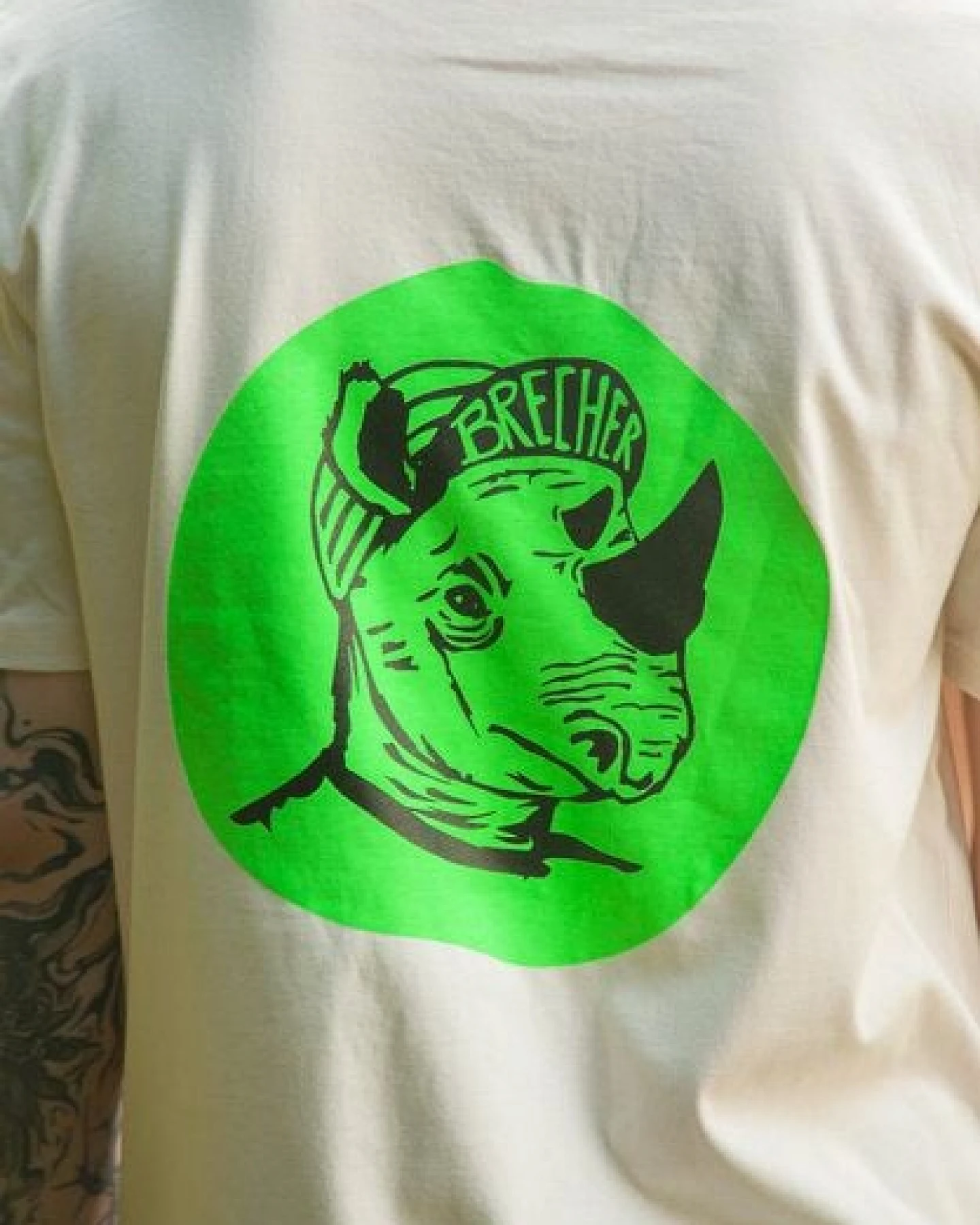 päfjes Nashorn der Brecher Fahrrad Gravel - Unisex Männer Bio T-Shirt – Ansicht 4