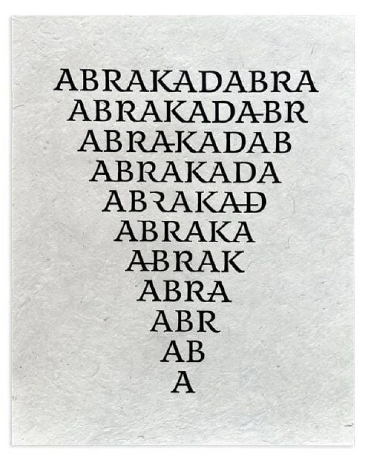 Veskor Cassiopeia ABRAKADABRA magischer Linoldruck