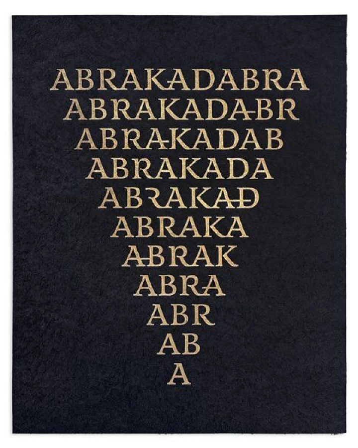 Veskor Cassiopeia ABRAKADABRA magischer Linoldruck