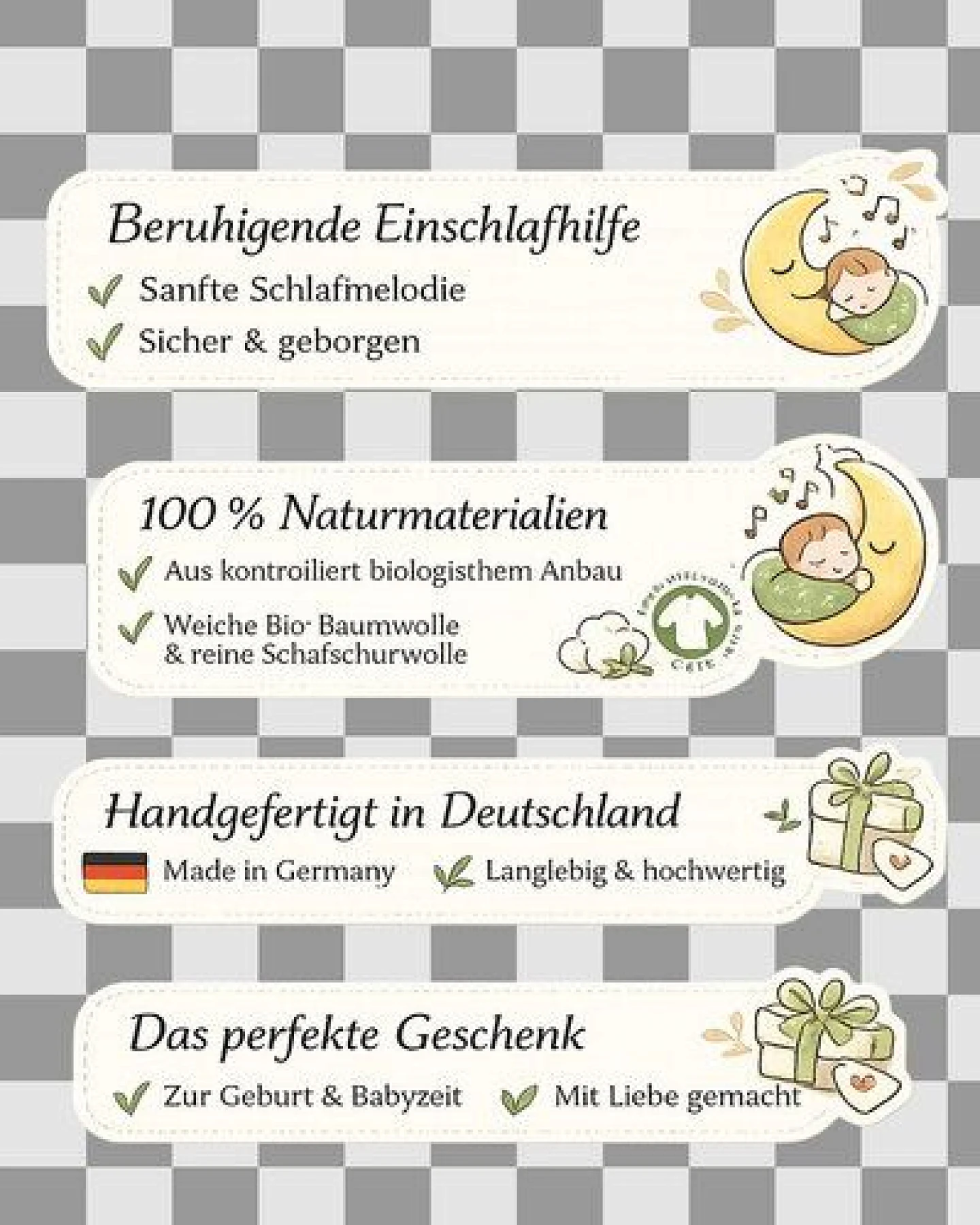 Efie Spieluhr Mond, KbA(organic), Made in Germany – Ansicht 2