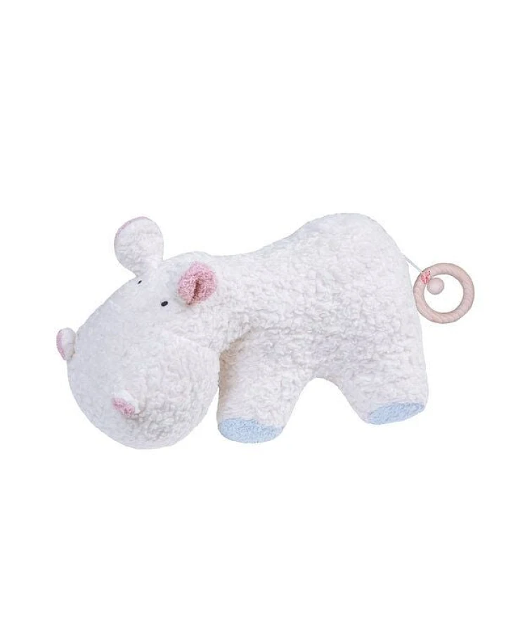 Efie Spieluhr Nilpferd, rosa/hellblau, Made in Germany