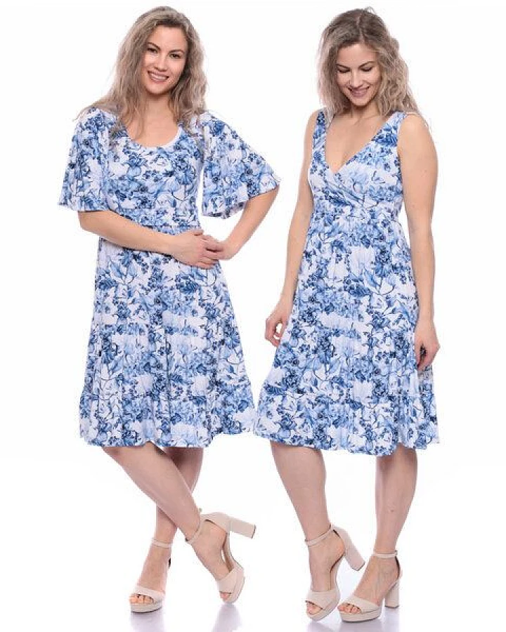 Milchshake KAYA & KAYO 2tlg. VARIO-SET Umstands-& Stillkleid (Clivia) aus TENCEL Jersey
