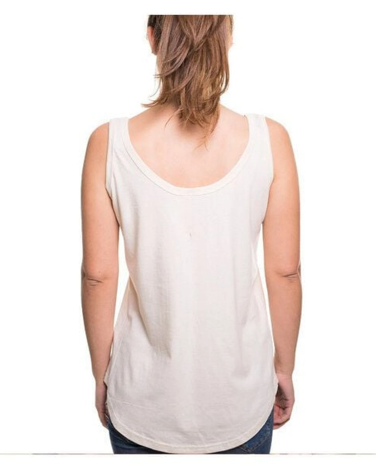 Kipepeo-Clothing Frauen Tank-Top aus Biobaumwolle Natur Made in Africa RESTPOSTEN – Ansicht 2