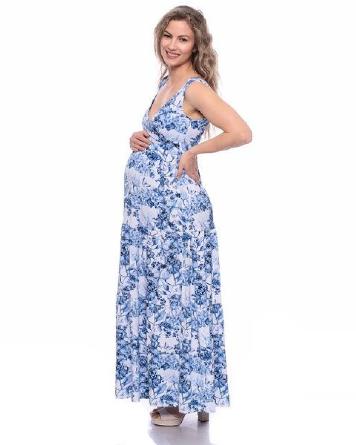 Milchshake KAYA Maxi Umstands- und Stillkleid aus TENCEL Jersey
