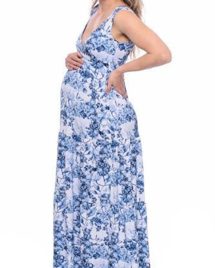 Milchshake KAYA Maxi Umstands- und Stillkleid aus TENCEL Jersey