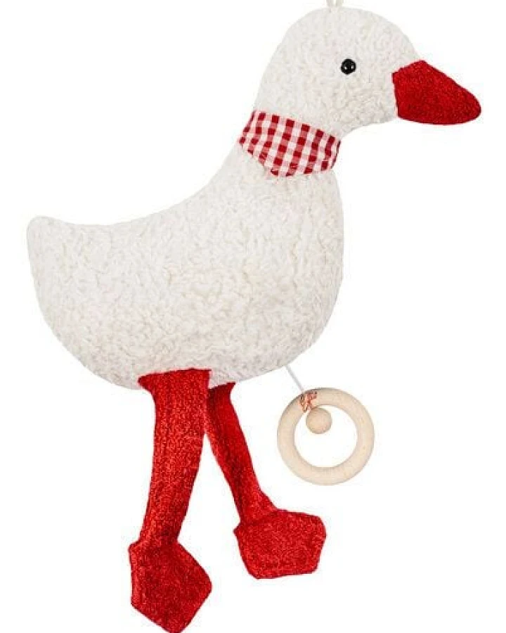 Efie Spieluhr Gans rot, kbA (organic), Made in Germany