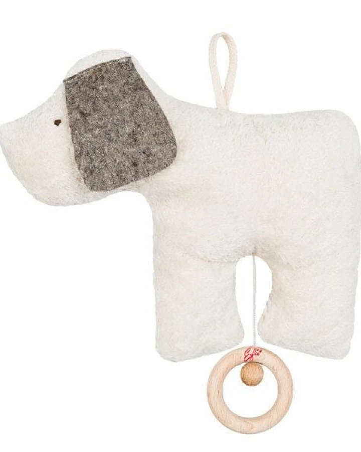 Produktseite: Efie Spieluhr Hund, kontrolliert biologischer Anbau (organic)