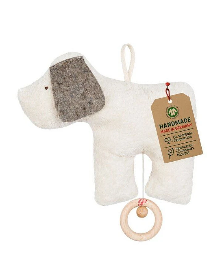 Produktseite: Efie Spieluhr Hund, kontrolliert biologischer Anbau (organic)