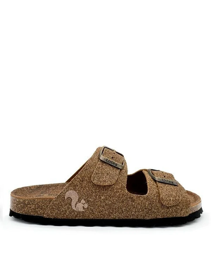 Vegane "thies ® Eco Palm Sandale" aus recycelter Palme, fair produziert