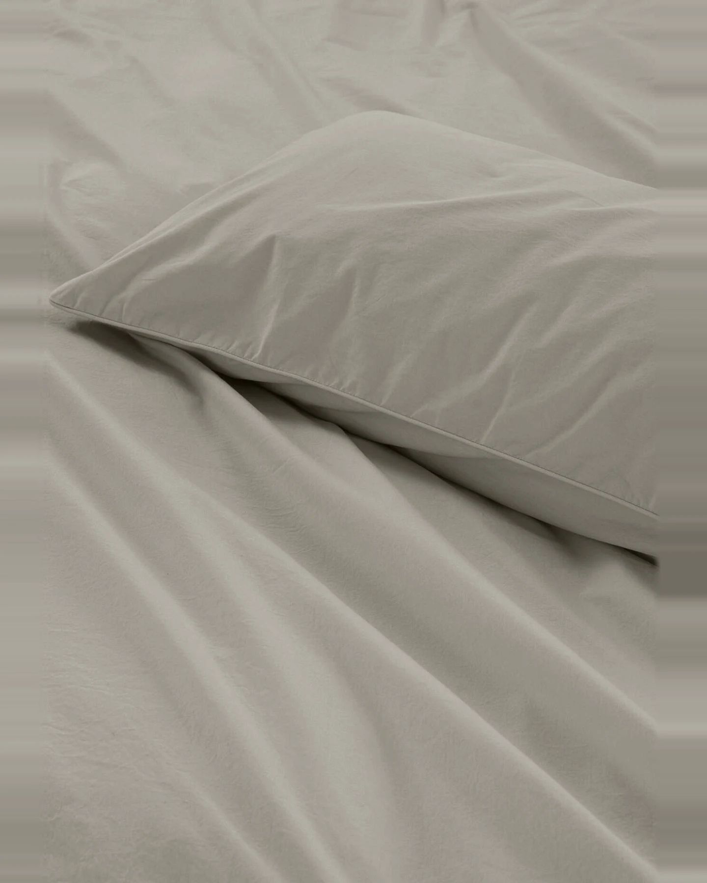 hessnatur Perkal Bettwäsche-Set aus Bio-Baumwolle - beige - Größe 240x220 / 2x80x80 cm – Ansicht 4