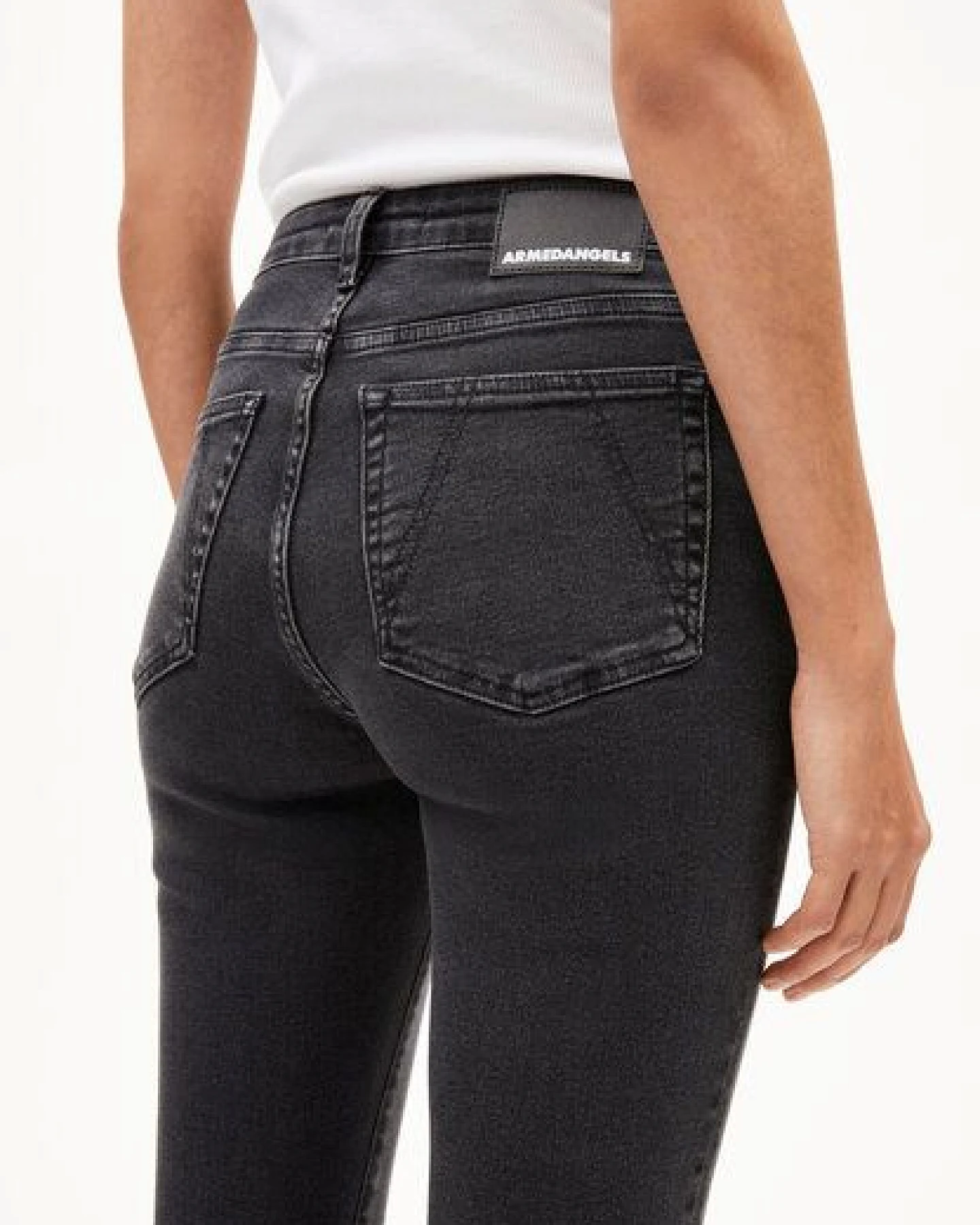 ARMEDANGELS TILLAA Damen Skinny Jeans Mid Waist Bio-Baumwoll Mix X-Stretch – Ansicht 3