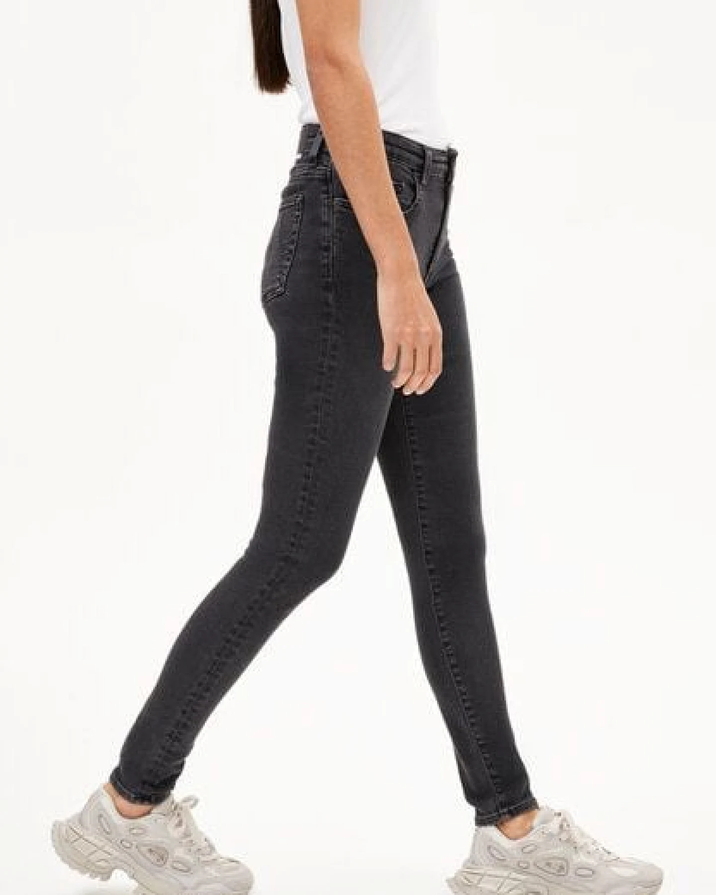 ARMEDANGELS TILLAA Damen Skinny Jeans Mid Waist Bio-Baumwoll Mix X-Stretch – Ansicht 4