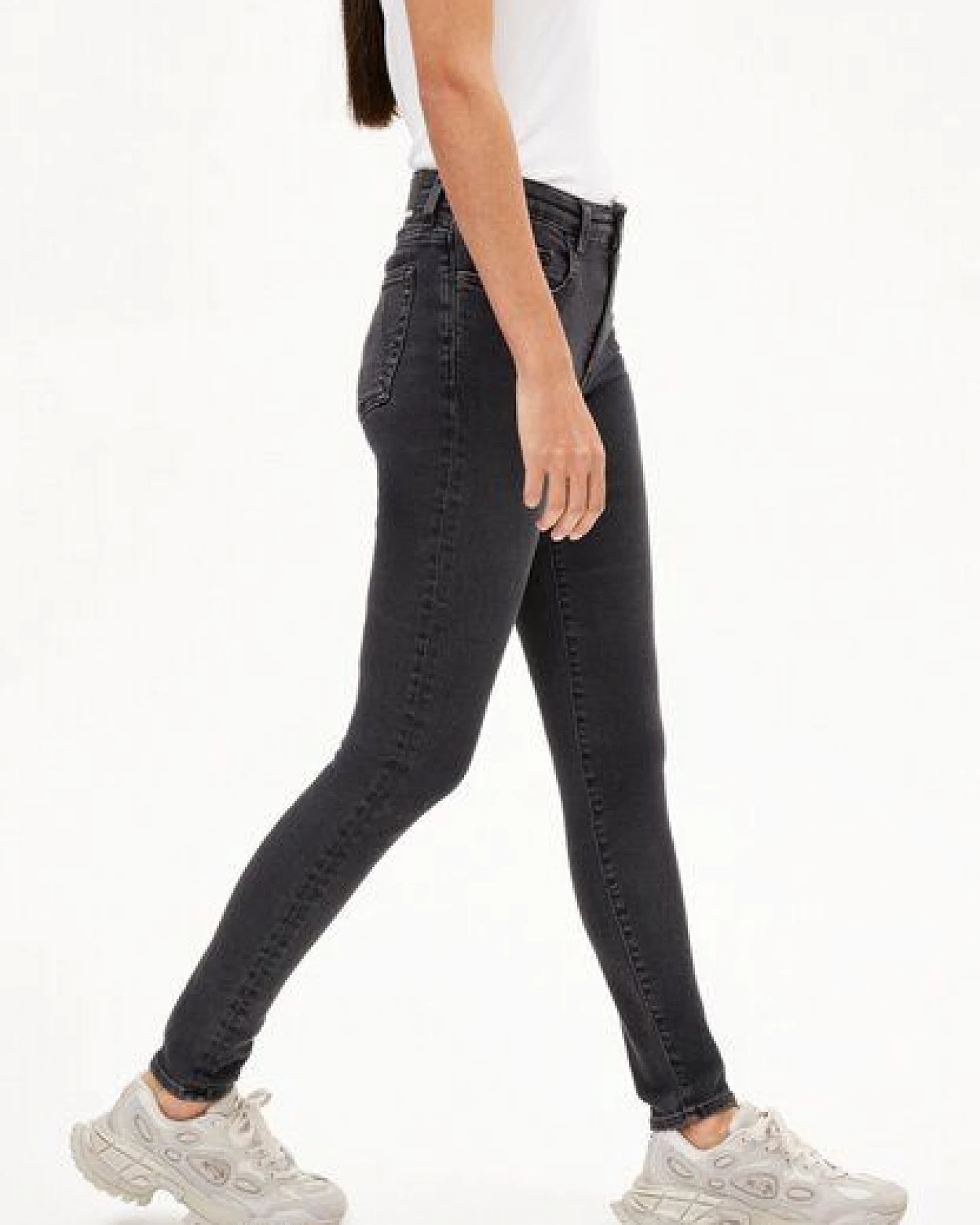 ARMEDANGELS TILLAA Damen Skinny Jeans Mid Waist Bio-Baumwoll Mix X-Stretch – Ansicht 4