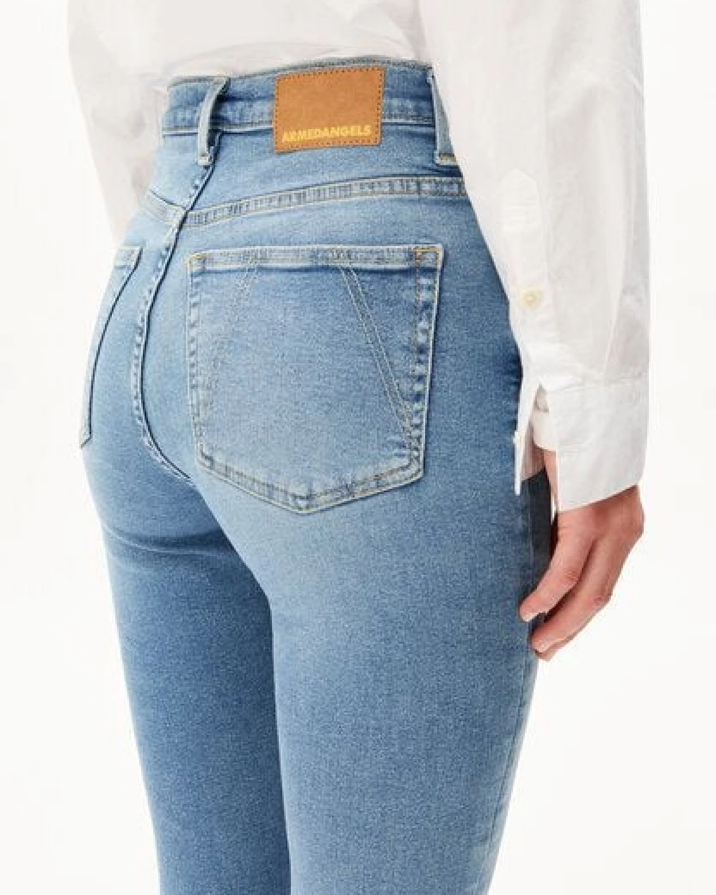 ARMEDANGELS INGAA Damen Skinny Jeans High Waist Bio-Baumwoll Mix X-Stretch – Ansicht 3