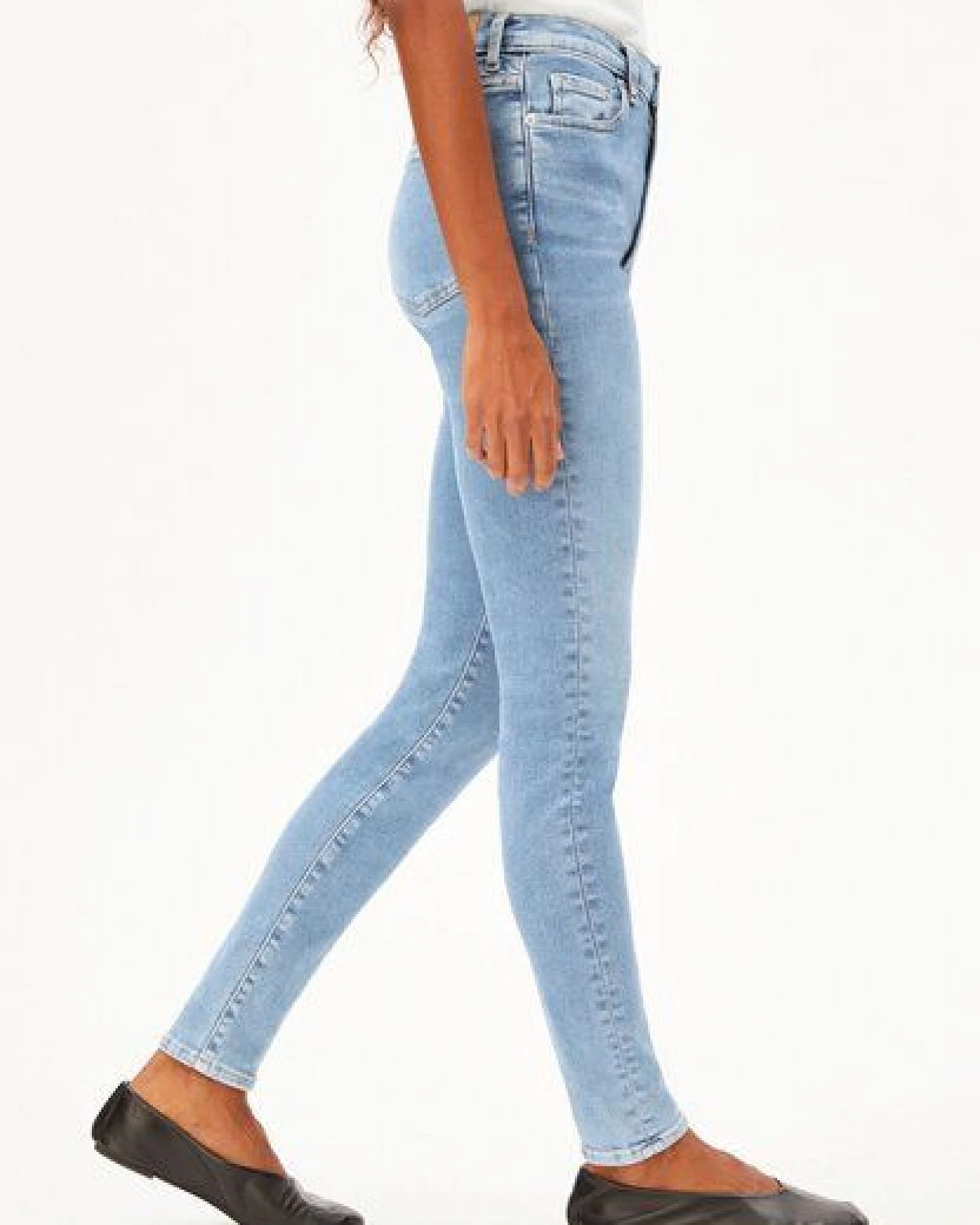 ARMEDANGELS INGAA Damen Skinny Jeans High Waist Bio-Baumwoll Mix X-Stretch – Ansicht 4