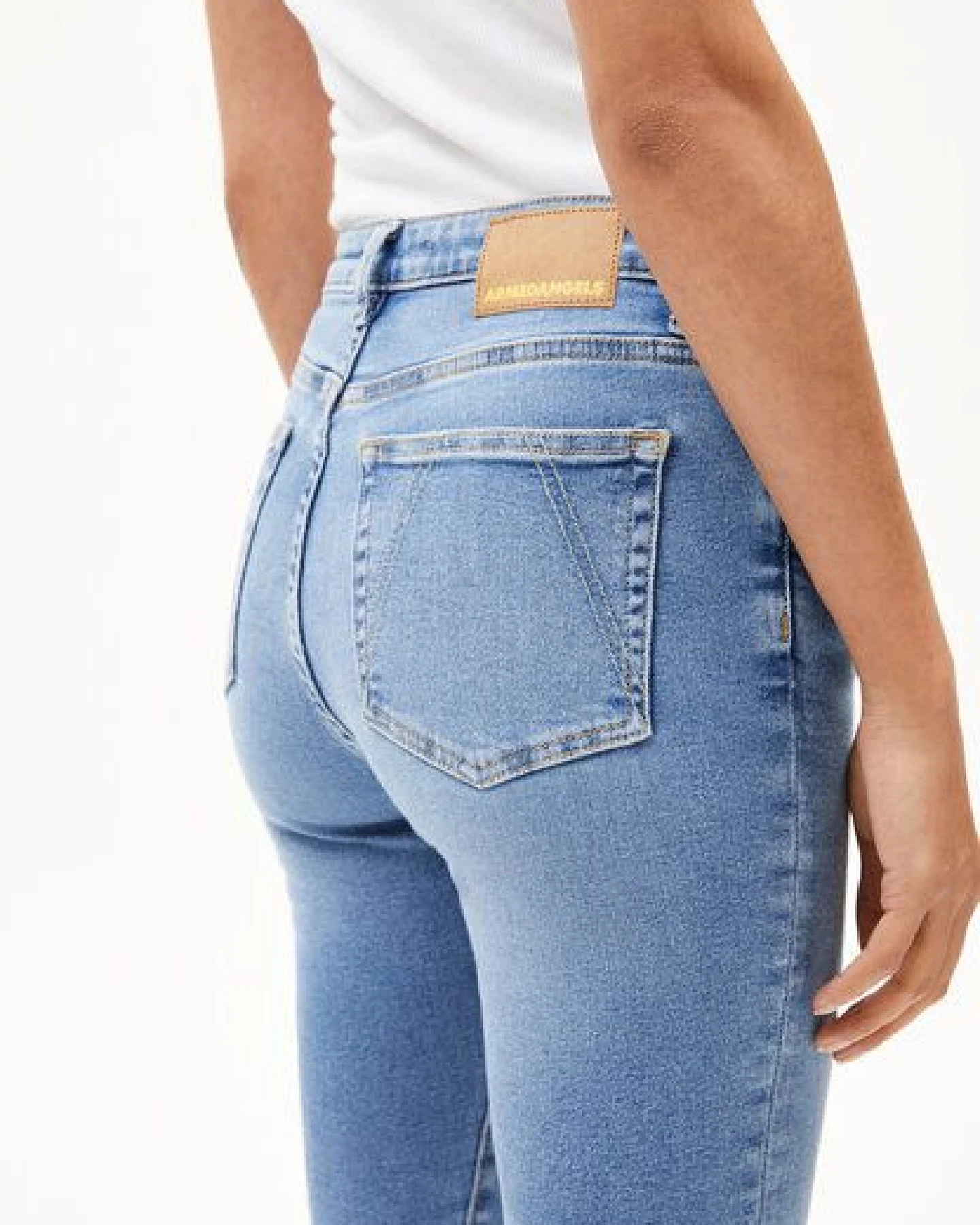 ARMEDANGELS TILLAA Damen Skinny Jeans Mid Waist Bio-Baumwoll Mix X-Stretch – Ansicht 3