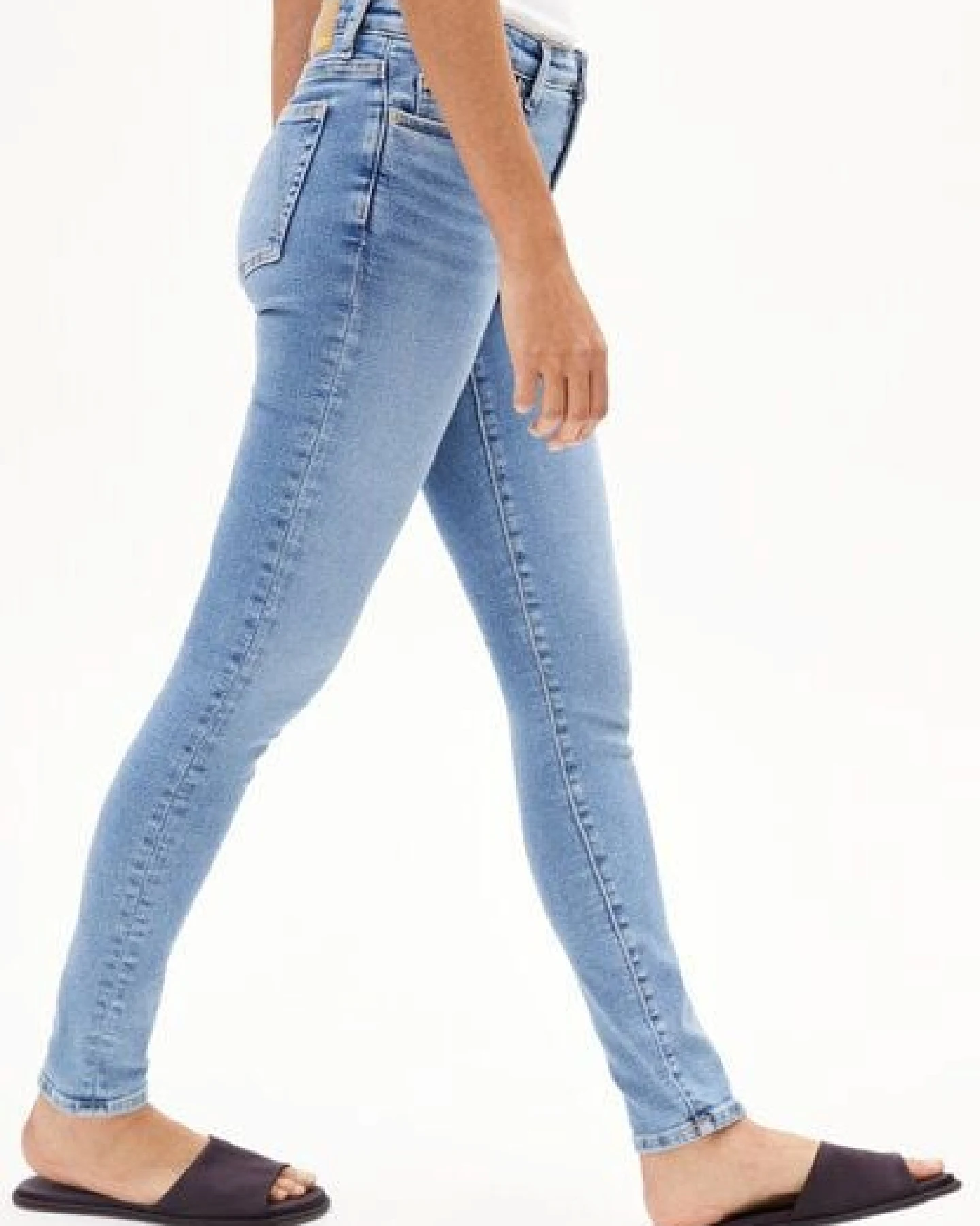 ARMEDANGELS TILLAA Damen Skinny Jeans Mid Waist Bio-Baumwoll Mix X-Stretch – Ansicht 4