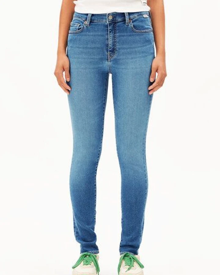 ARMEDANGELS TILLAA Damen Skinny Jeans Mid Waist Bio-Baumwoll Mix X-Stretch