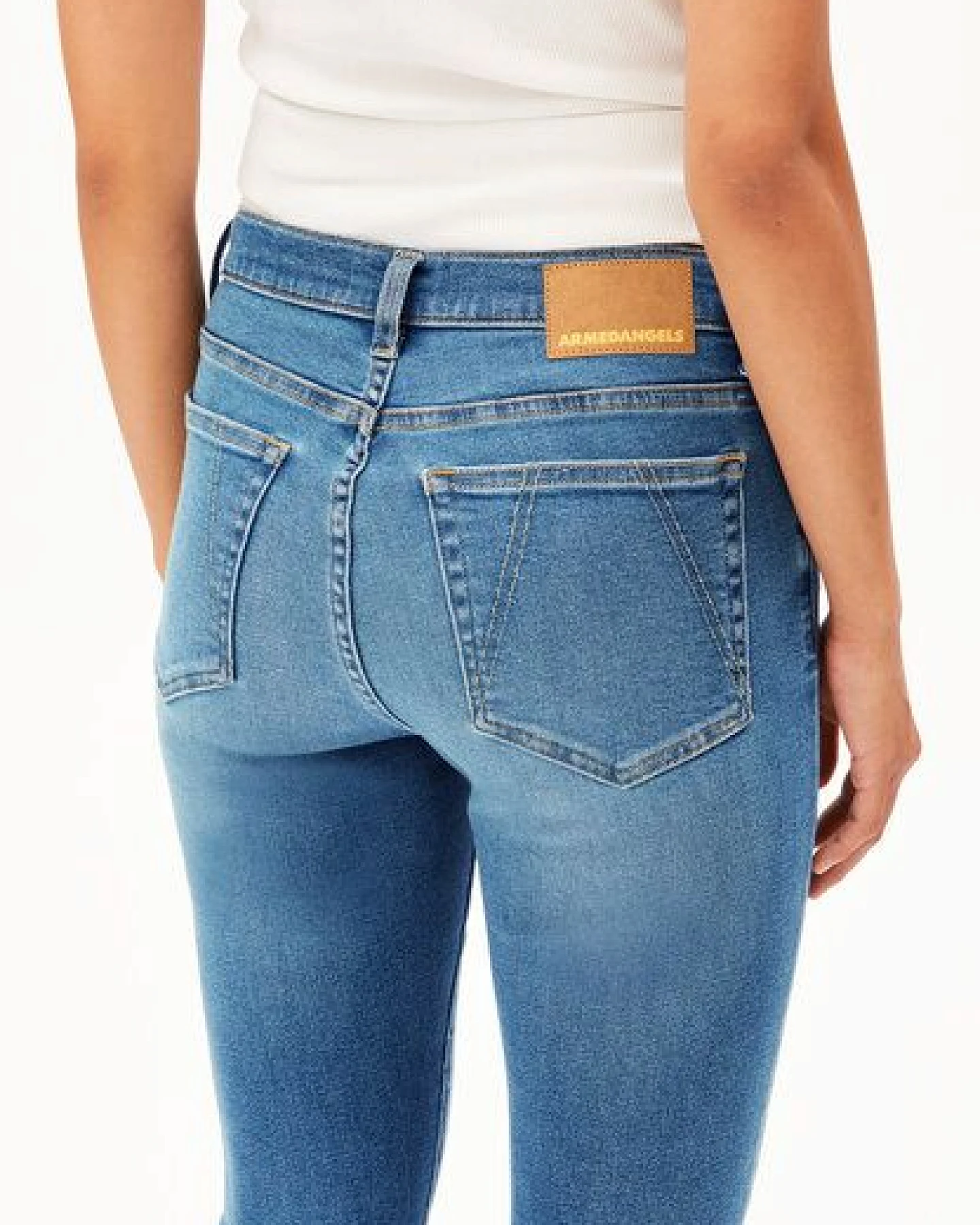 ARMEDANGELS TILLAA Damen Skinny Jeans Mid Waist Bio-Baumwoll Mix X-Stretch – Ansicht 3