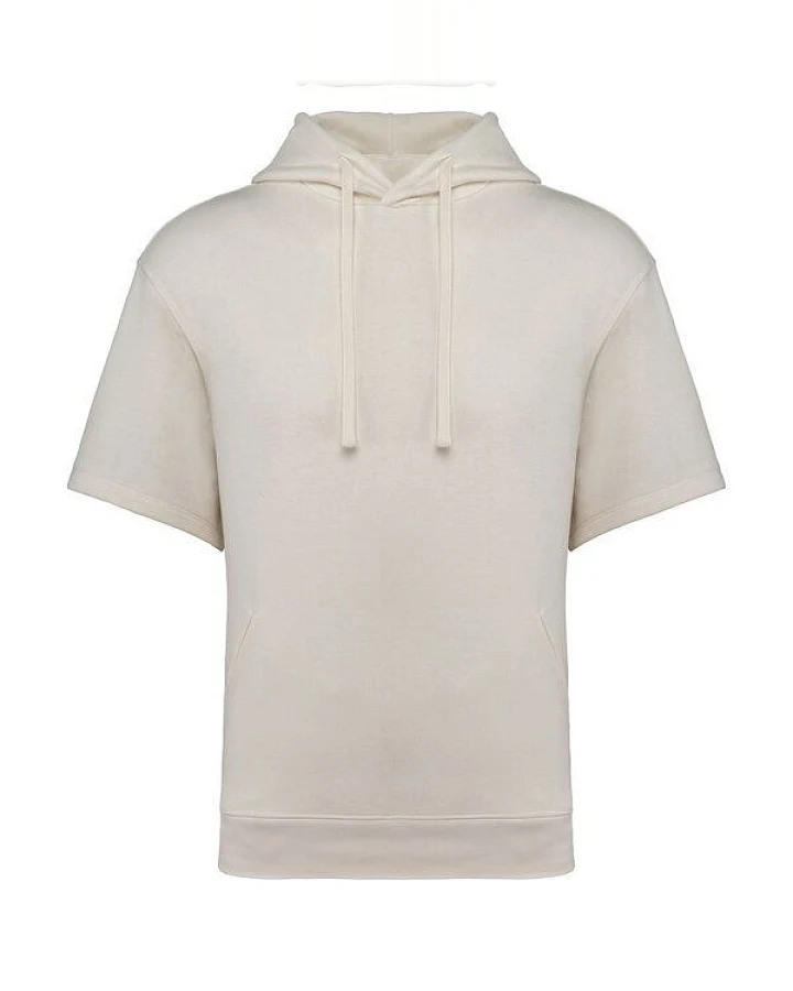 YTWOO Unisex French Terry Hoodie – Kurzarm & nachhaltig