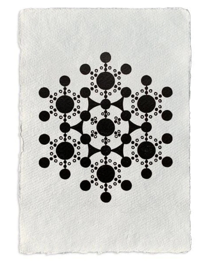 Veskor Cassiopeia KORNKREIS Linoldruck