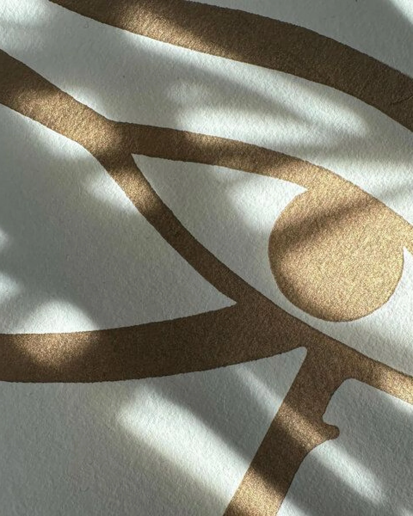 Veskor Cassiopeia AUGE DES RA Symbol Hieroglyphen Linoldruck – Ansicht 2
