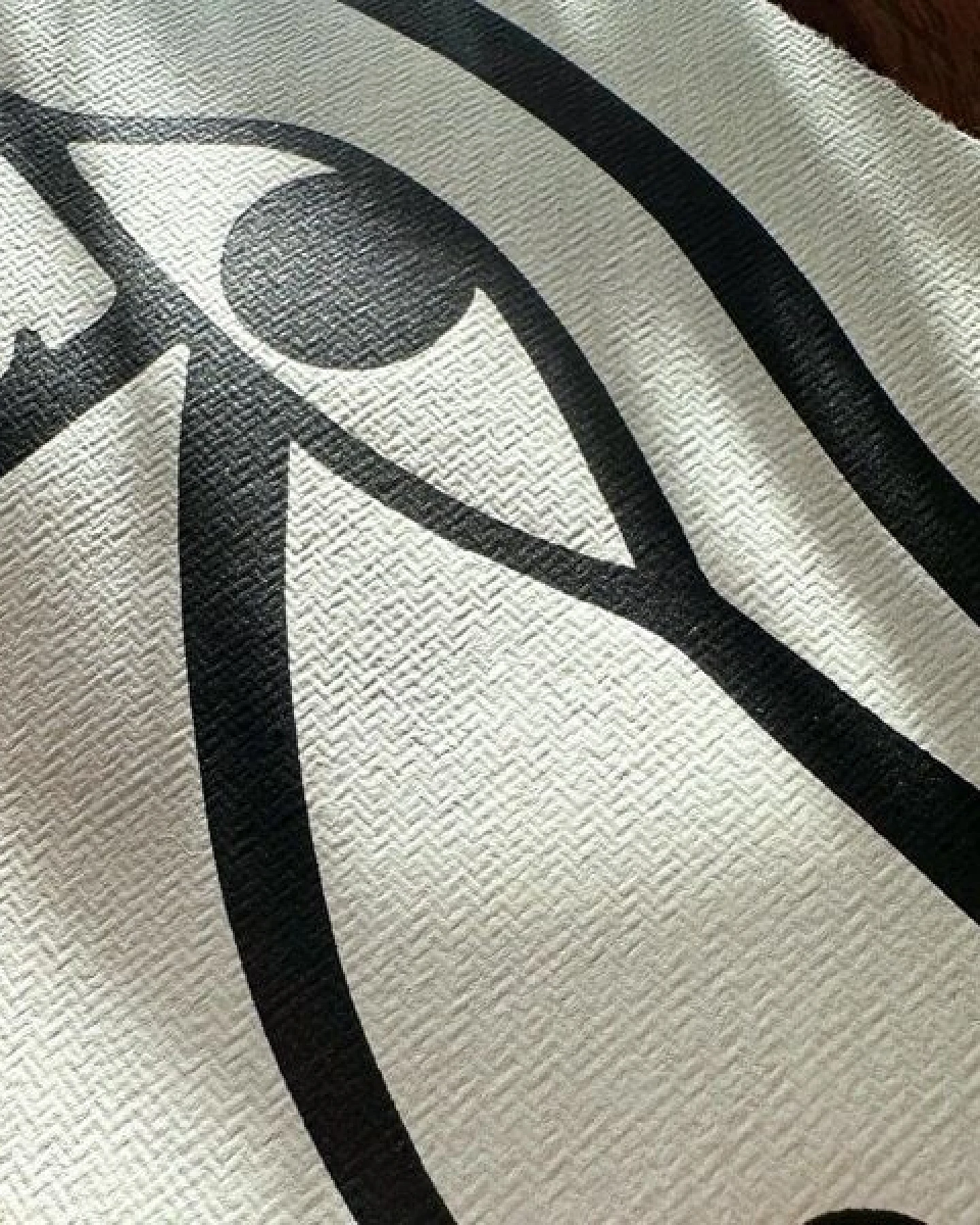 Veskor Cassiopeia AUGE DES HORUS Symbol Hieroglyphen Linoldruck – Ansicht 4