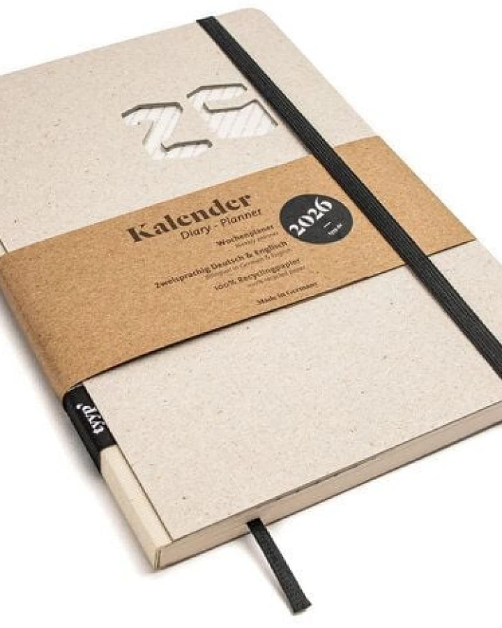 tyyp Kalender 2026 A5 – 100% Recyclingpapier – vegan – handmade in Germany