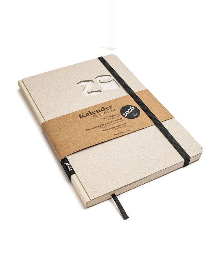 tyyp Kalender 2026 A5 – 100% Recyclingpapier – vegan – handmade in Germany